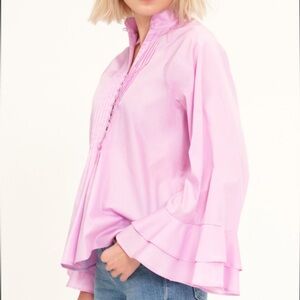 Harshman Nagisa popover blouse in orchid